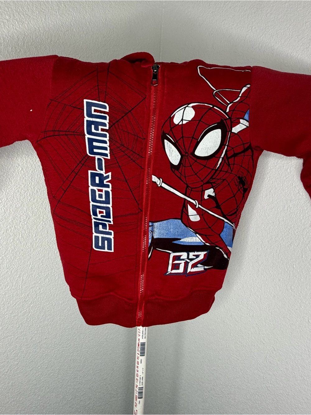 MARBLE Red Spider-Man Zip Hoodie for Kids